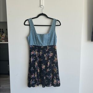 Vintage Denim Blue Dress 1990s